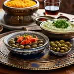 수동태 활용법 - **Prompt: A Glimpse of Turkish Culinary Artistry**
A beautifully arranged spread of traditional ...