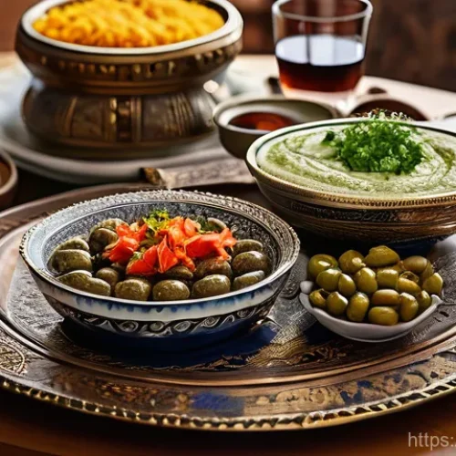 Home 24 수동태 활용법 - **Prompt: A Glimpse of Turkish Culinary Artistry**
A beautifully arranged spread of traditional ...
